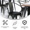Flash Furniture Black Metal Stack Chair with Black Poly Resin Seat CH-31270-BK-PL1B-GG - alternate 10